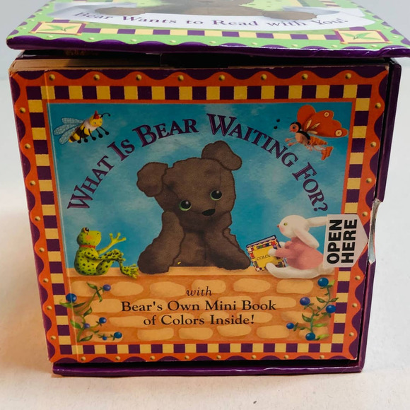 Innovative Kids What is Bear Waiting For? Box, Book and Bear by Jennifer Loya - Picture 1 of 6